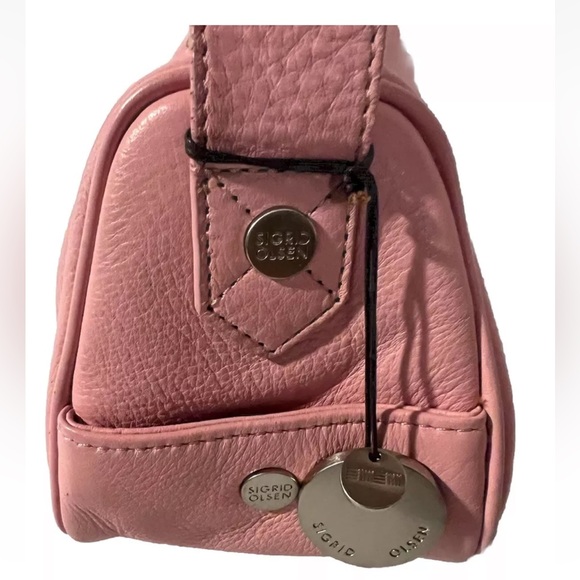 Sigrid Olsen Small  Hobo Purse/Shoulder Bag Genuine Smooth Leather Light Pink - Picture 5 of 15